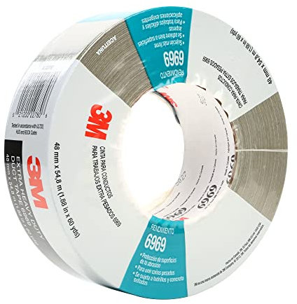 3M Extra Heavy Duty Duct Tape 6969 Olive, 48 mm x 54.8 m 10.7 mil, Conveniently Packaged (Pack of 1) by 3M