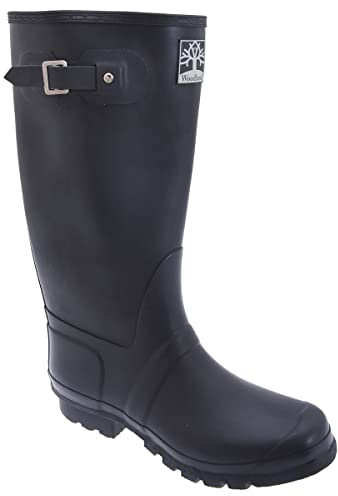 WOODLAND Navy Blue Wide Fit Unisex Adjustable Comfortable Superior Wellingtons UK 15