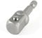 sourcingmap Socket Adapter Adaptor Set 1/4 Hex Shank to 1/2 Impact Driver/Drill
