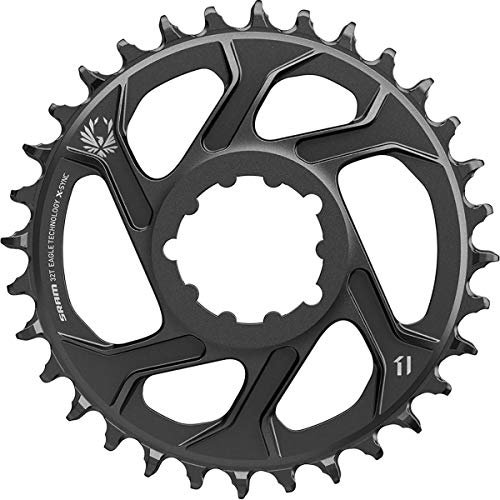 Sram Eagle X-Sync 30T Direktmontage Off-Set Boost Aluminium 12-Fach Kinnring - Schwarz, 3 mm, Unisex, Eagle, schwarz