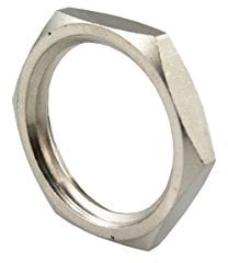 Sechskant-Gegenmuttern Zöllige Gewinde Messing-/vernickelt,Edelstahl,Verzinkt Fittings (G 1, Edelstahl 4A)