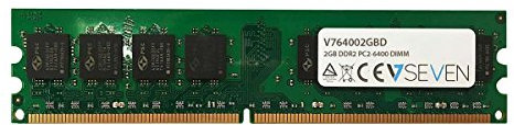 V7 V764002GBD V7 2GB DDR2 PC2-6400 800Mhz DIMM desktop Modulo di memoria - V764002GBD
