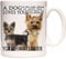 KAZMUGZ Tasse à café Yorkshire Terrier « A Dog Loves You ». Tasse en céramique de 325 ml. Tasse photo Yorkshire Cadeau pour les propriétaires de Yorkshire Terrier