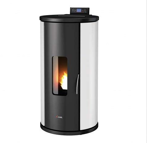 Cadel Sweet Poêle à pellets 6,5 kW Poêle à pellets Sfera/métal/blanc