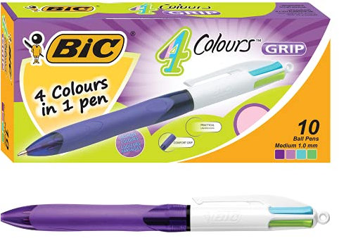 BIC 954305 - Bolígrafo retráctil de punta media (1,0 mm), color negro