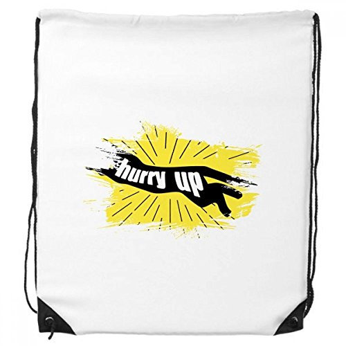 Black Animal Panther Silhouette Natural Ink Shape Drawstring Backpack Shopping Gift Sports Bags