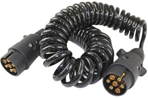 Benson cavo a spirale, 4,5 m, 7 poli, cavo di prolunga per rimorchio, roulotte, camper e camion