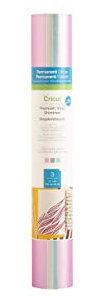 Cricut Vinyle permanent brillant | Barbe à papa | 30.5cm x 61cm (12 x 24) | 3 x feuilles de vinyle adhésif | Compatible avec toutes les machines de découpe Cricut