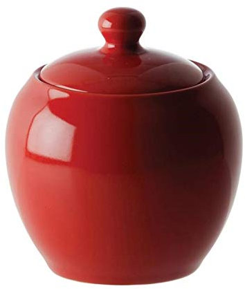 Thun Rose & Tulipani - Zuccheriera - F&C Red - Arredo Casa, Cucina - Stoneware - 300cc, Ø 10, Altezza 12cm