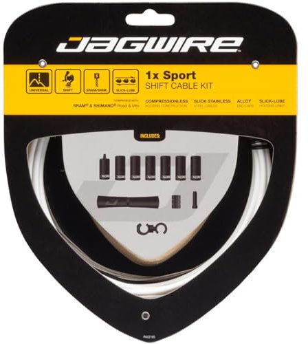 Jagwire Kit Cavi e Guaine 1X Sport, Bianco