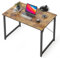CubiCubi Computer Desk 80 x 40 x 75 cm Home Office Laptop Desk Study Writing Table, Modern Simple Style, Rustic Brown