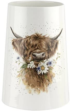 Wrendale Designs Vase mit Kuhmotiv