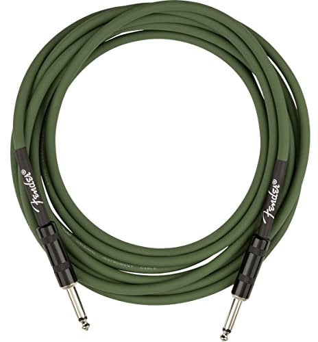 Fender® Strummer Pro Cable - Grab Green Joe Strummer Signature Instrument Cable - 4 Metres