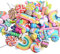 30 Stück hochwertige Kunststoff-Süßigkeiten-Charms-Set bunte Süßigkeiten Harz Cartoon Schleim Charms Set für DIY Scrapbooking Handwerk