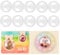 20 Stück Kreisstreuerkuppeln für Kartenherstellung, abziehbar, selbstklebend, kreisförmigKartenherstellung, Papier, Basteln, Shaker, Fenster, Blister, Puffy Shaker Abdeckungen, 0,6 cm Durchmesser