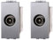 ZOREI Serie Frutti Prese Interruttori Pulsanti Grigio, Compatibile Con Bticino Living Light Grigio (2 pcs Presa TV Maschio)