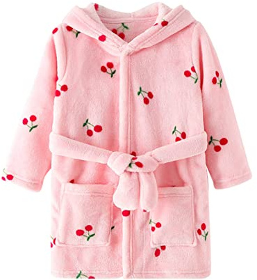 Kinderbademantel Junge Weicher Saugstark Groß Fleece-Bademantel Poncho Handtuch Flauschiges mit Kapuze Unisex Bademantel Kinder Badeponcho Baumwolle mit Reißverschluss Kinderbademantel Badeponcho