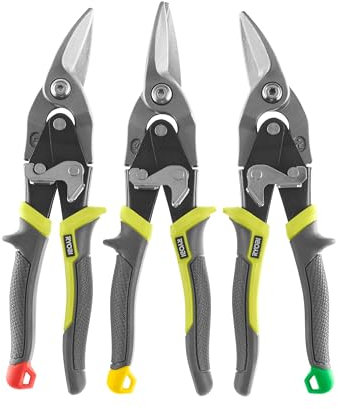 Jeu de 3 cisailles aviation RYOBI - RHAS3PC