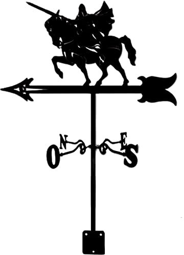 Girouette avec Ornement de Guerrier, Piquet de Jardin, girouette, indicateur de Direction du Vent, Outil de Mesure Professionnel, Jardin extérieur, Cour, girouette