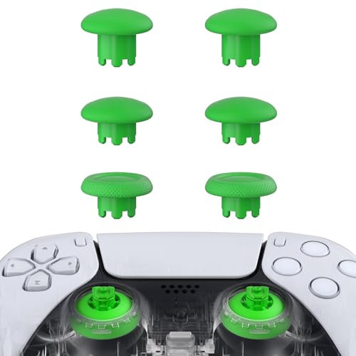 eXtremeRate Edge Joystick pour ps5 pour ps4 Manette, 6 Joysticks Interchangeables pour ps5 pour ps4, Vert