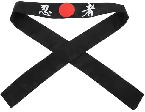 GALPADA Japanisches Stirnband Hachimaki Verstellbar Für Sushi-Koch Karate Samurai Ninja Cosplay Und Party Kostümzubehör