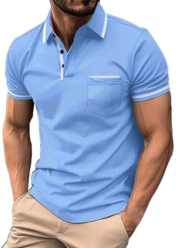 Polo Shirts for Men UK Cotton Polo Shirt Mens Hawaiian Shirts for Men Yellow Men's Polo Yellow T Shirt Hawaiian Shirt for Mens Zip Polo Mens Polo Shirts Multipack 3XL Spring Sale Polo Shirt Mens