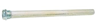 Magnesiumanode für Wassererhitzer mit Ringmutter Magnesiumanode d.21,3x500 m8 t 3/4