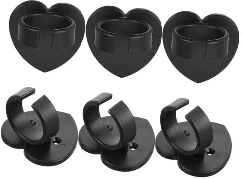SHOWERORO 6pièces Support Murale Pour Microphone Clip De Fixation Antivibrations Accessoire Pour Ktv Et Événements Design Compact Et Léger Économie Espace Compatible Plupart Des