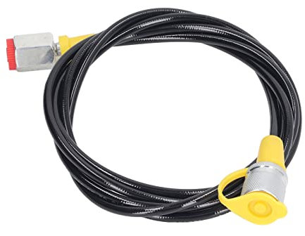 GLJTUO 2 M/6 Ft Hochdruck-Hydraulikprüfschlauch – 630 Bar M16 X 2 Kupplung, Langlebige Nylon-Aramid-Polyurethan-Konstruktion, -40 °C Bis 100 °C Bereich,
