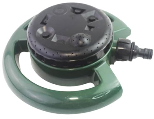 Aspersor de agua con patrón, aspersor de manguera de jardín, aspersor multifuncional para césped, aspersor giratorio para patio, aspersor de jardín al aire libre, aspersor de jardín de 7.87 x 7.87 x