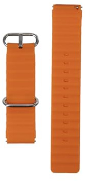 AGM Legion Montre connectée avec bracelet en caoutchouc Orange