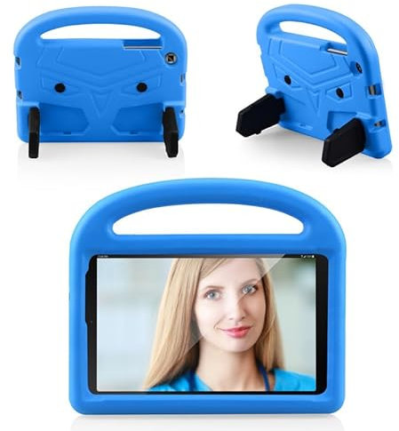 Custodia per Samsung Galaxy Tab A8 da 10,5 pollici 2022/2021, (SM-X200/X205/X207), custodia per tablet, leggera, adatta ai bambini, maniglia con supporto, morbida copertura protettiva antiurto in