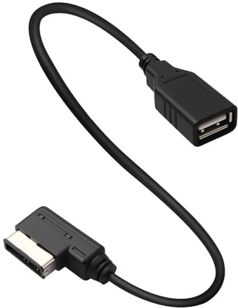 Car Audio MMI Lead Cable Adapter for Audi VW A3 S4 A5 A6 A7 Q5 Q7 R8 – Media to USB for Car MDI Interface USB AUX Cable, Plug & Play Cable, USB-A Audio Cable for Phones,Tablets,MP3,Bluetooth Adapter