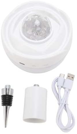 Fafeicy Schnurlose Wiederaufladbare Flaschenlampe, USB-betriebenes RGB-LED-Flaschenlicht mit 3 Farbtemperaturen, Stufenlos Dimmbar, für Bar, Restaurant, Schlafzimmer, Dekoration