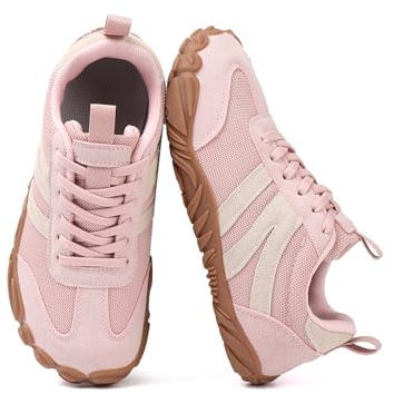 AONETIGER Chaussures Pieds Nus Homme Femme Large Minimaliste Rose,39EU