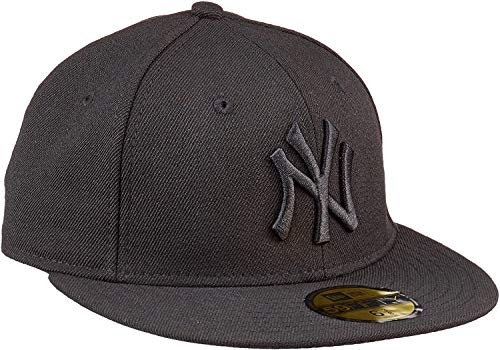 New Era MLB Basic NY Yankees 59Fifty Fitted - Cappello con visiera, Nero (black), 6 1/2