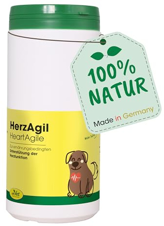 cdVet Naturprodukte HerzAgil 600g - Herzunterstützung für Hunde & Katzen mit Kräutern und natürlichen Inhaltsstoffen