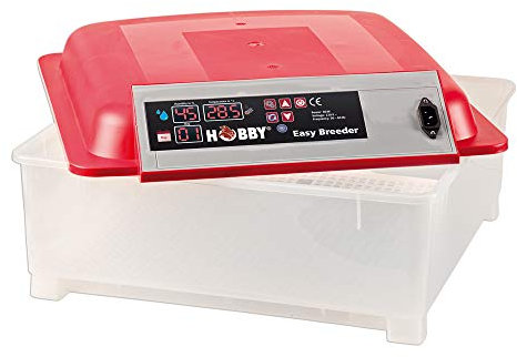 Hobby Terraristik Easy Breeder I Inkubator für Reptilieneier I Digitaler Brutkasten für Echsen, Schlangen & weiteren Reptilienarten I Brustmaschine für bis zu 18 Inkubationsbehälter I Inkubationsbox