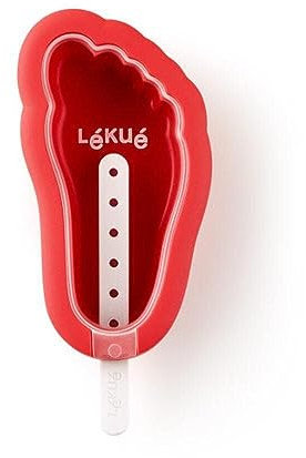Lékué Fuß-Eisform, Silikon, rot, 1 Stück