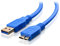 OMNIHIL High Speed 3.0 USB Data/Sync Cable for Toshiba 500GB Canvio Slim II Portable External Hard Drive for PCs - HDTD205XK3D1