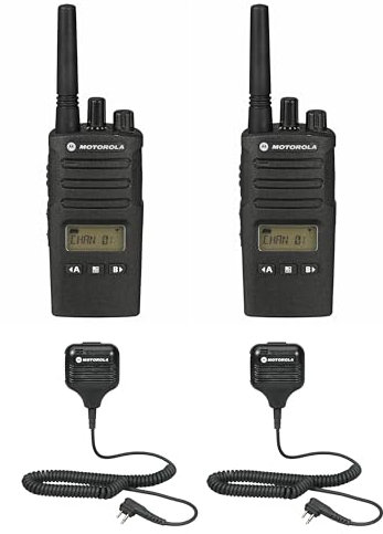 2 Pack Motorola RMU2080D Radios with Speaker Mics