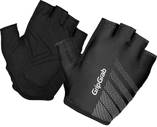 GripGrab Ride Einsteiger Kurzfinger Sommer Fahrradhandschuhe Gepolsterte Stoßdämpfende Fingerlose Radfahrer Handschuhe