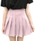 Hoerev Femmes Filles Courte Haute Taille plissé Skieur Jupe école de Tennis, Rose, EU 40,XL