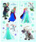 Komar Disney Deco-Sticker FROZEN | 14 x 33 cm | Wandtattoo, Wandbild, Wandsticker, Wandaufkleber, Walltattoo, Eiskönigin, Elsa, Anna, Prinzessinnen, Kinderzimmer | 14803