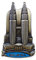 3D-Kühlschrankmagnet, Motiv: Petronas mit zwei Türmen, Kuala Lumpur, Malaysia, Metall, Heim- und Küchendekoration, magnetischer Aufkleber, Malaysia, Kühlschrankmagnet, Reise-Souvenir, Geschenk