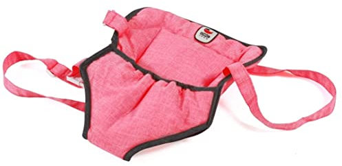 Bayer Chic 2000 782 41 Puppentragegurt für Baby-Puppen, Puppentrage, Puppenzubehör, Melange anthrazit-pink