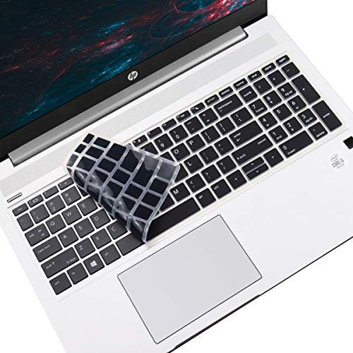 Keyboard Cover for 15.6 HP ProBook 450(G5/G6/G7) 455(G5/G6/G7) 650 G4 |17.3 HP ProBook 470 G5 (Not Fit ProBook 450/455 G8 G4 G3 G2 G1, ProBook 650 G8 G5 G3 G2 G1) US Layout Keyboard Skin-Black