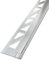 Dalsys Fliesenschiene 2,5m x 12,5mm Eckprofil Quadratprofil Aluminium (eloxiert) Silber matt Fliesenprofil