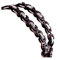 Daesar Halskette Herren Edelstahl 55CM, Königskette Breit 6MM Silber Schwarz Kette Biker Männer
