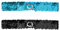 Allegra K Damen Glitter Skinny Stretchy Taillengürtel Pailletten Dekor Slim Elastic Belts 2 Stücke Hellblau 64cm/25.19